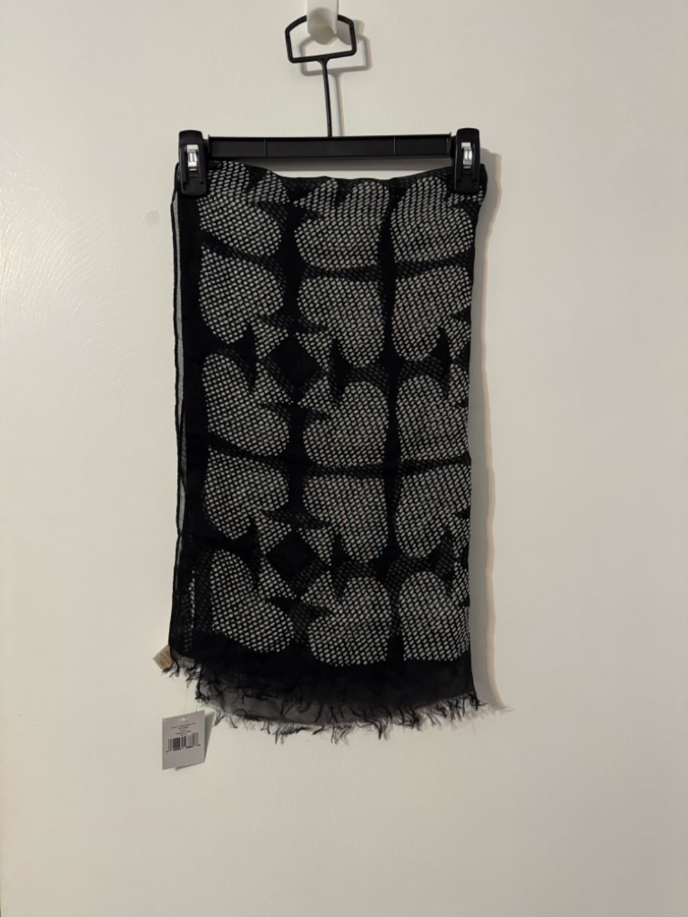kate spade Black and White Geometric scarf